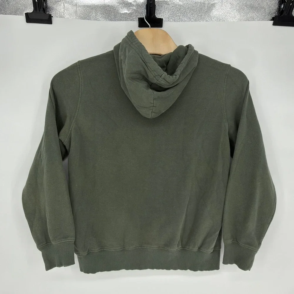 The North Face Mens Half Dome Pullover Hoodie Olive Green Large Fleece Hoodie